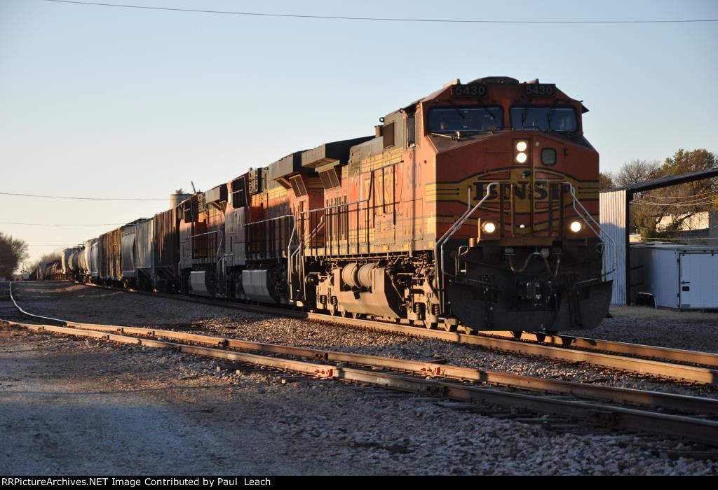 Eastbound manifest approaches the diamond